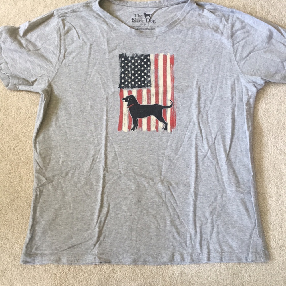 The Black Dog American flag t-shirt